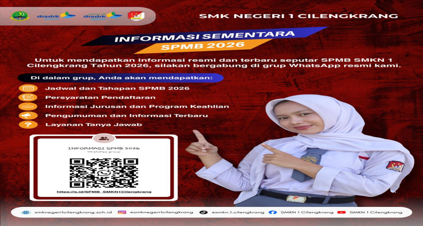 Wujudkan Masa Depanmu! Gabung Grup WhatsApp Resmi SPMB SMKN 1 Cilengkrang 2026